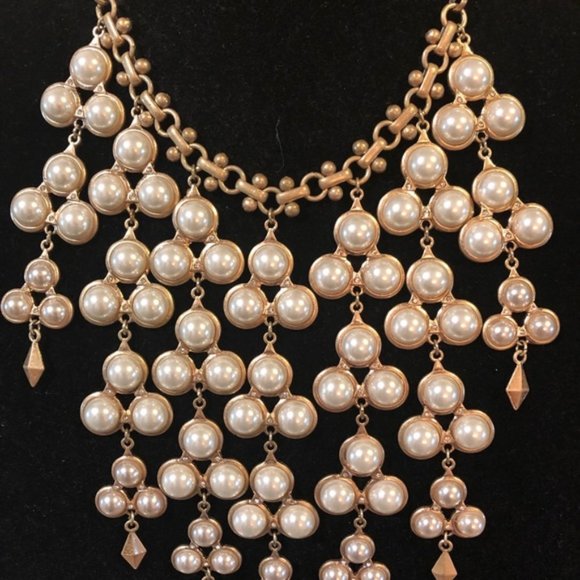 Stella & Dot | Daliah Pearl Drop Bib Necklace - Picture 9 of 15